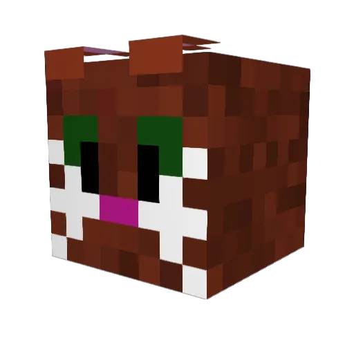 The_CatPhoenix Minecraft avatar head, 3D render