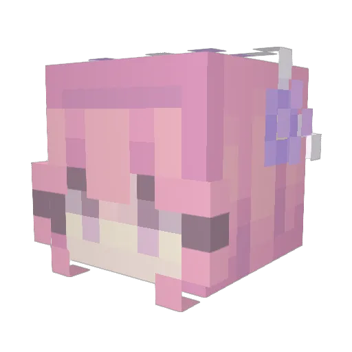 The_Chaos_God420 Minecraft avatar head, 3D render