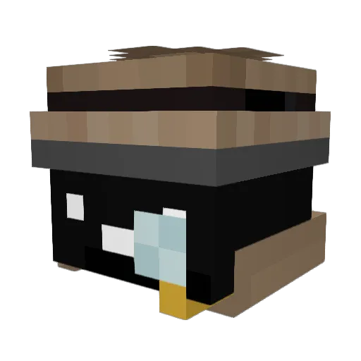 The_Cheaterhater Minecraft avatar head, 3D render
