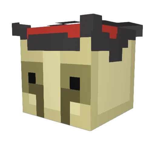 The_CheesePriest Minecraft avatar head, 3D render