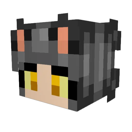The_Cheesecat Minecraft avatar head, 3D render