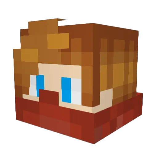 The_Chewie Minecraft avatar head, 3D render