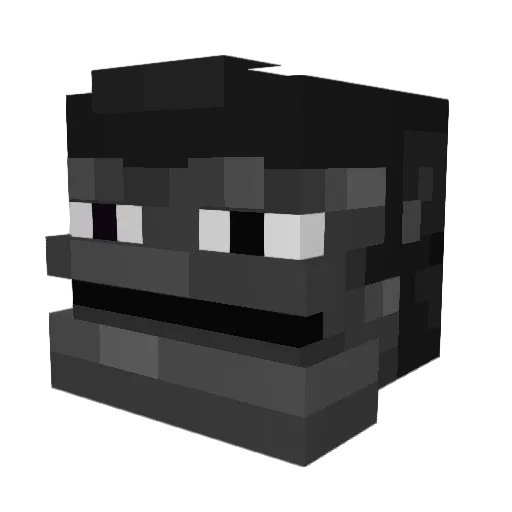 The_Chupapii Minecraft avatar head, 3D render