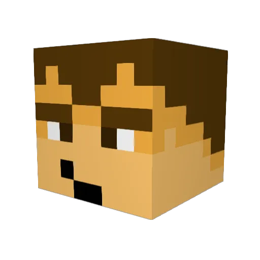 The_Cola_Man Minecraft avatar head, 3D render