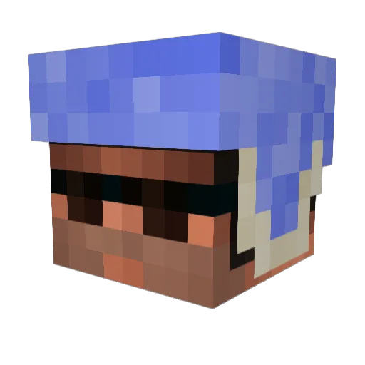 The_Command3r Minecraft avatar head, 3D render