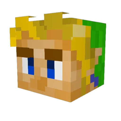 The_Corf Minecraft avatar head, 3D render