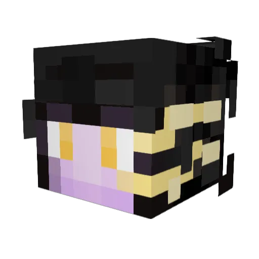 The_Cosmic_Veil Minecraft avatar head, 3D render