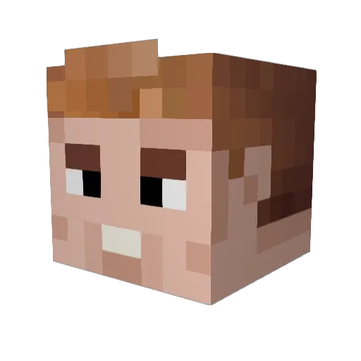 The_Crab_Chip Minecraft avatar head, 3D render