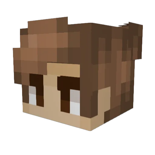The_Crazy_Agam Minecraft avatar head, 3D render