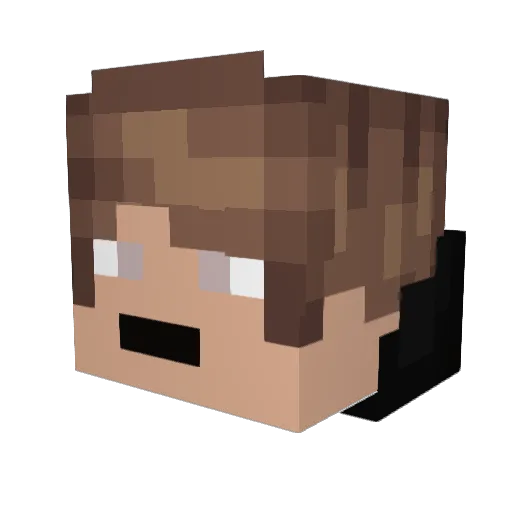 The_Cyxaruk Minecraft avatar head, 3D render