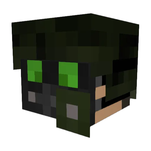 The_DOD Minecraft avatar head, 3D render