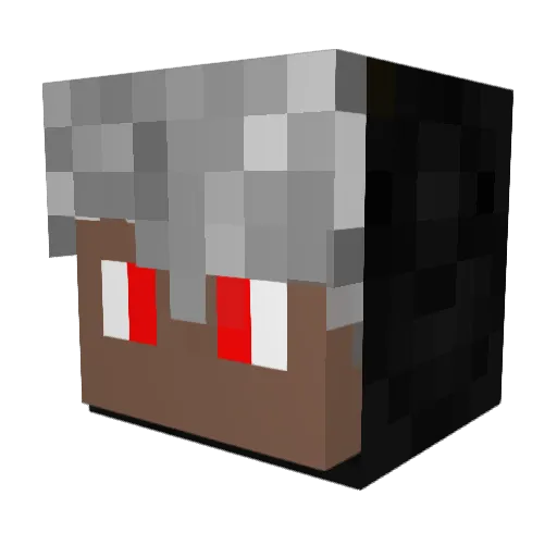 The_Daarkness Minecraft avatar head, 3D render