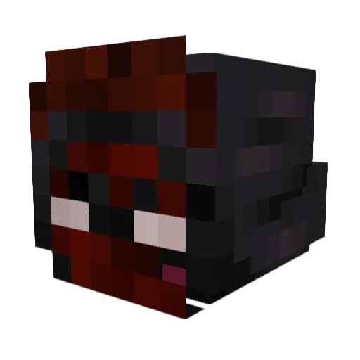 The_Dark_Menace Minecraft avatar head, 3D render