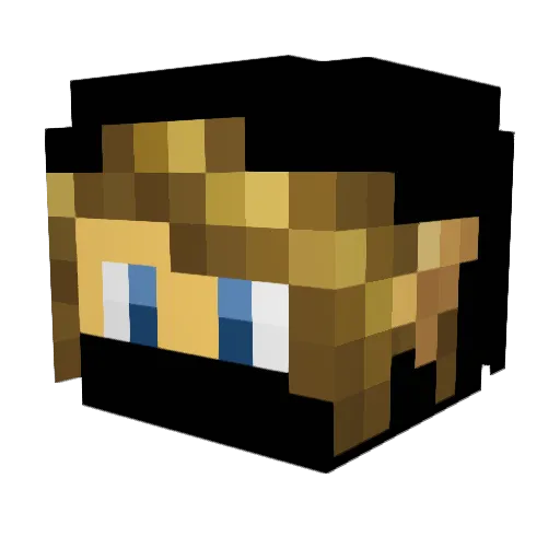 The_Dark_Ranger_ Minecraft avatar head, 3D render