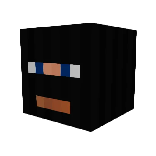 The_Darkwraiths Minecraft avatar head, 3D render
