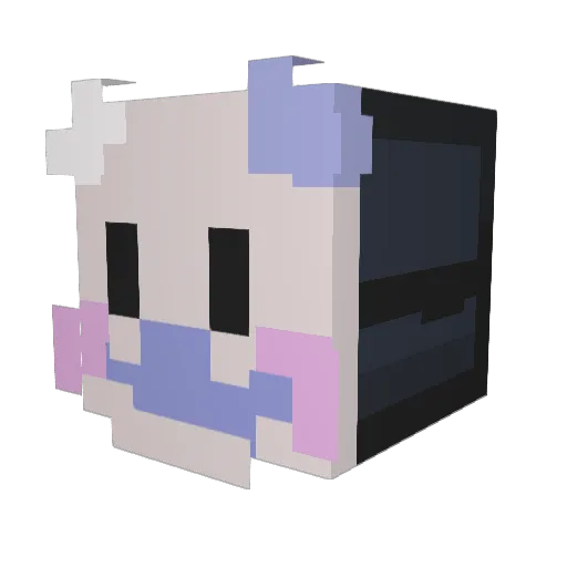 The_Dasvin Minecraft avatar head, 3D render