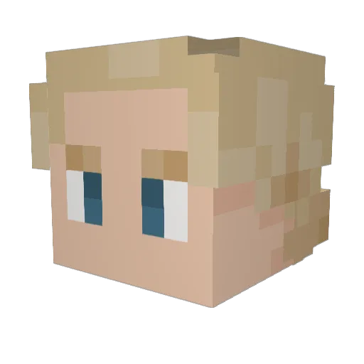 The_Dearth Minecraft avatar head, 3D render