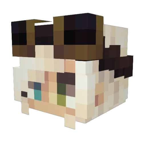 The_Denmarkian Minecraft avatar head, 3D render