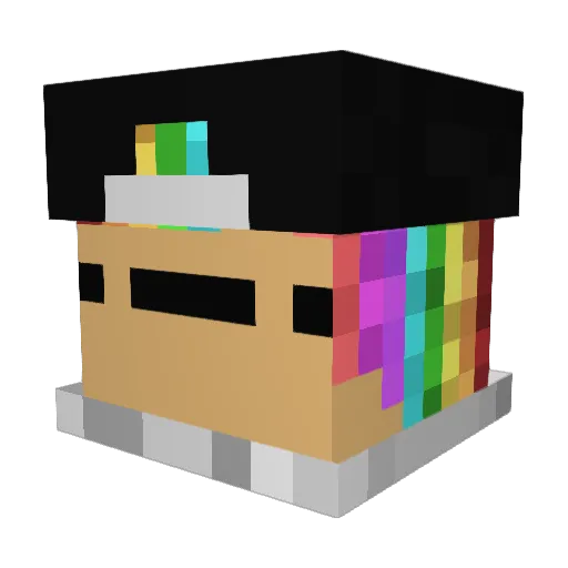 The_Derpy_Thief Minecraft avatar head, 3D render