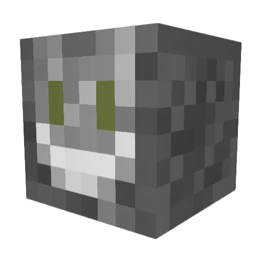 The_Dextroyer Minecraft avatar head, 3D render
