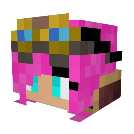 The_Dipl0mat Minecraft avatar head, 3D render