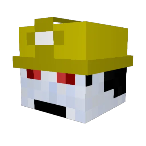 The_Direwolf Minecraft avatar head, 3D render