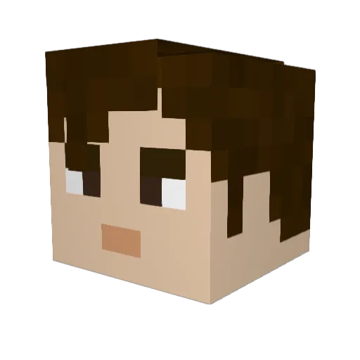 The_Doctor2003 Minecraft avatar head, 3D render