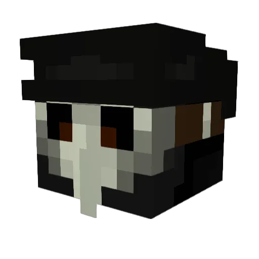 The_Doctor_Wolff Minecraft avatar head, 3D render
