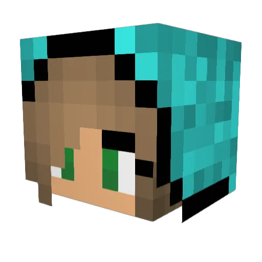 The_Doggy_Fox Minecraft avatar head, 3D render