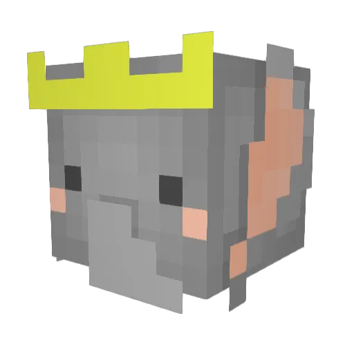 The_Dolorean Minecraft avatar head, 3D render