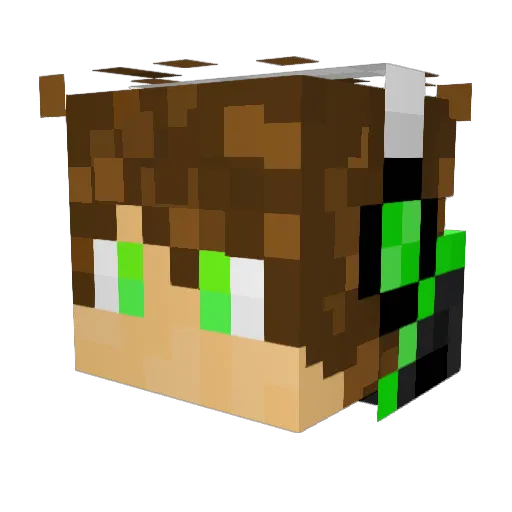 The_Doofus Minecraft avatar head, 3D render