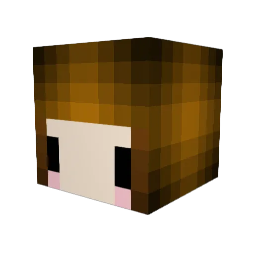 The_Emerald_Fox Minecraft avatar head, 3D render