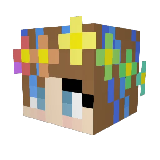 The_Enby_Nebula Minecraft avatar head, 3D render