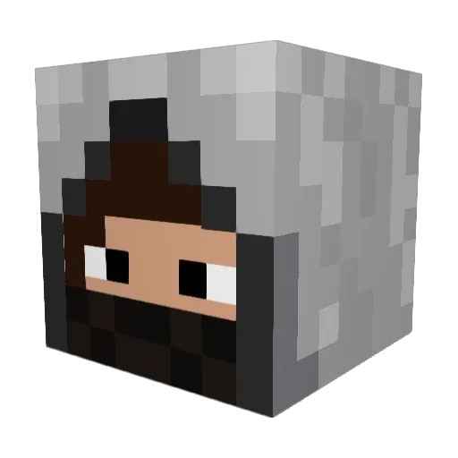 The_End99 Minecraft avatar head, 3D render