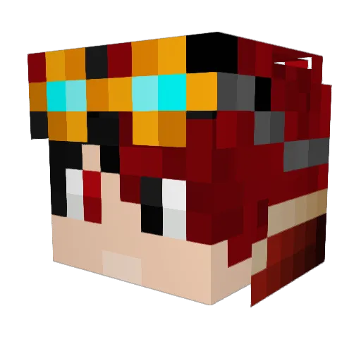 The_EndMaster Minecraft avatar head, 3D render