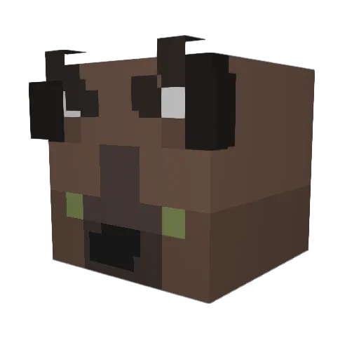 The_Ender071 Minecraft avatar head, 3D render