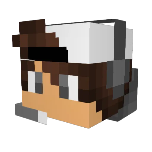 The_Evil_14 Minecraft avatar head, 3D render
