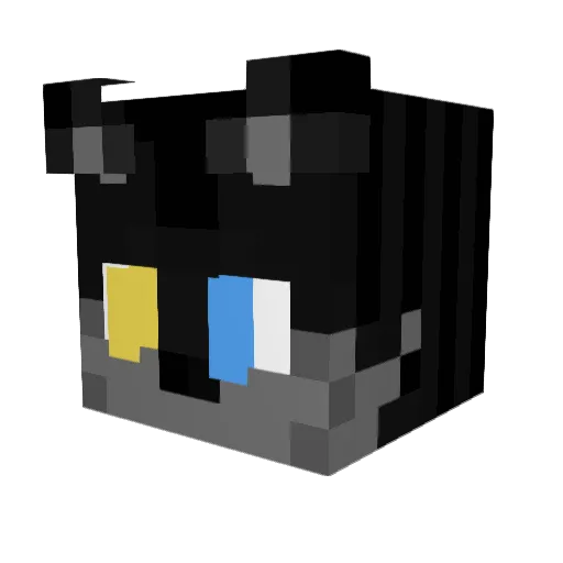 The_FFluffle Minecraft avatar head, 3D render