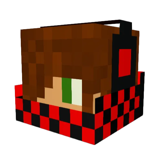 The_Fedor007 Minecraft avatar head, 3D render