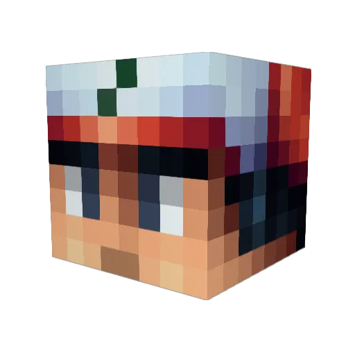 The_Fidgett Minecraft avatar head, 3D render