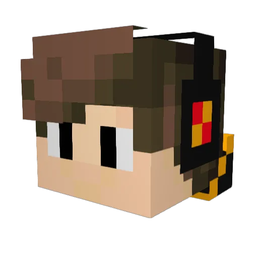 The_FireCrest Minecraft avatar head, 3D render