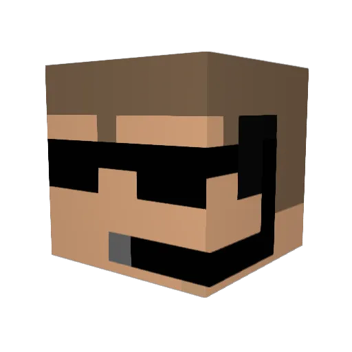 The_Five_0 Minecraft avatar head, 3D render