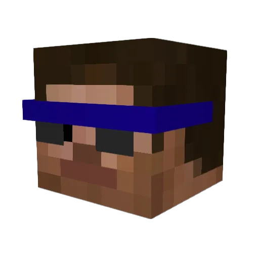 The_Fixers Minecraft avatar head, 3D render