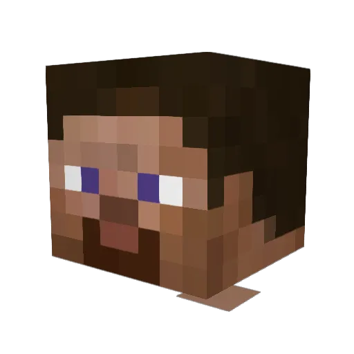 The_Flash8ang Minecraft avatar head, 3D render