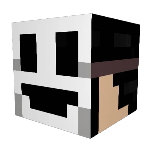 The_Frost_King Minecraft avatar head, 3D render