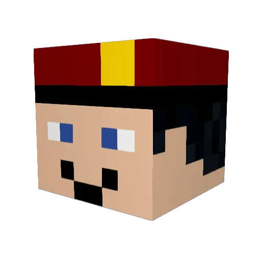 The_GAming_LP Minecraft avatar head, 3D render