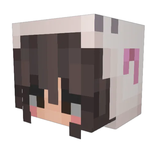 The_GabGab Minecraft avatar head, 3D render