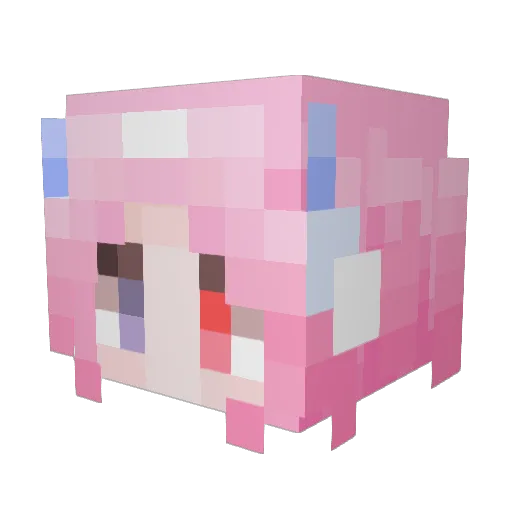 The_Galaxy_ Minecraft avatar head, 3D render
