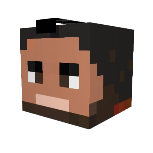 The_GameKing2556 Minecraft avatar head, 3D render