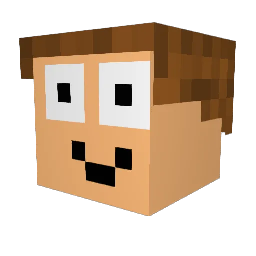 The_Gas_Mask_Guy Minecraft avatar head, 3D render
